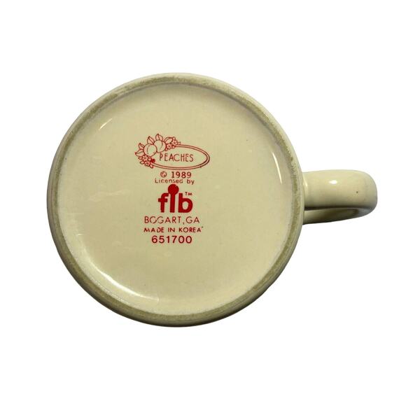 Two Blue Flower Floral Hearts Coffee Mug - Picture 4 of 5